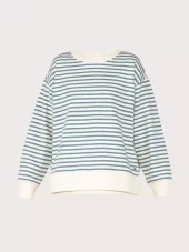 Blue - Nanna Striped Sweat