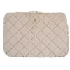 Dark - Faux fur quilted iPad cover