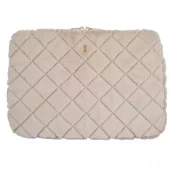 Dark - Faux fur quilted iPad cover