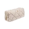 Dark - Faux fur uilted tool pouch small