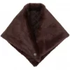 Dark - Faux fur triangle scarf