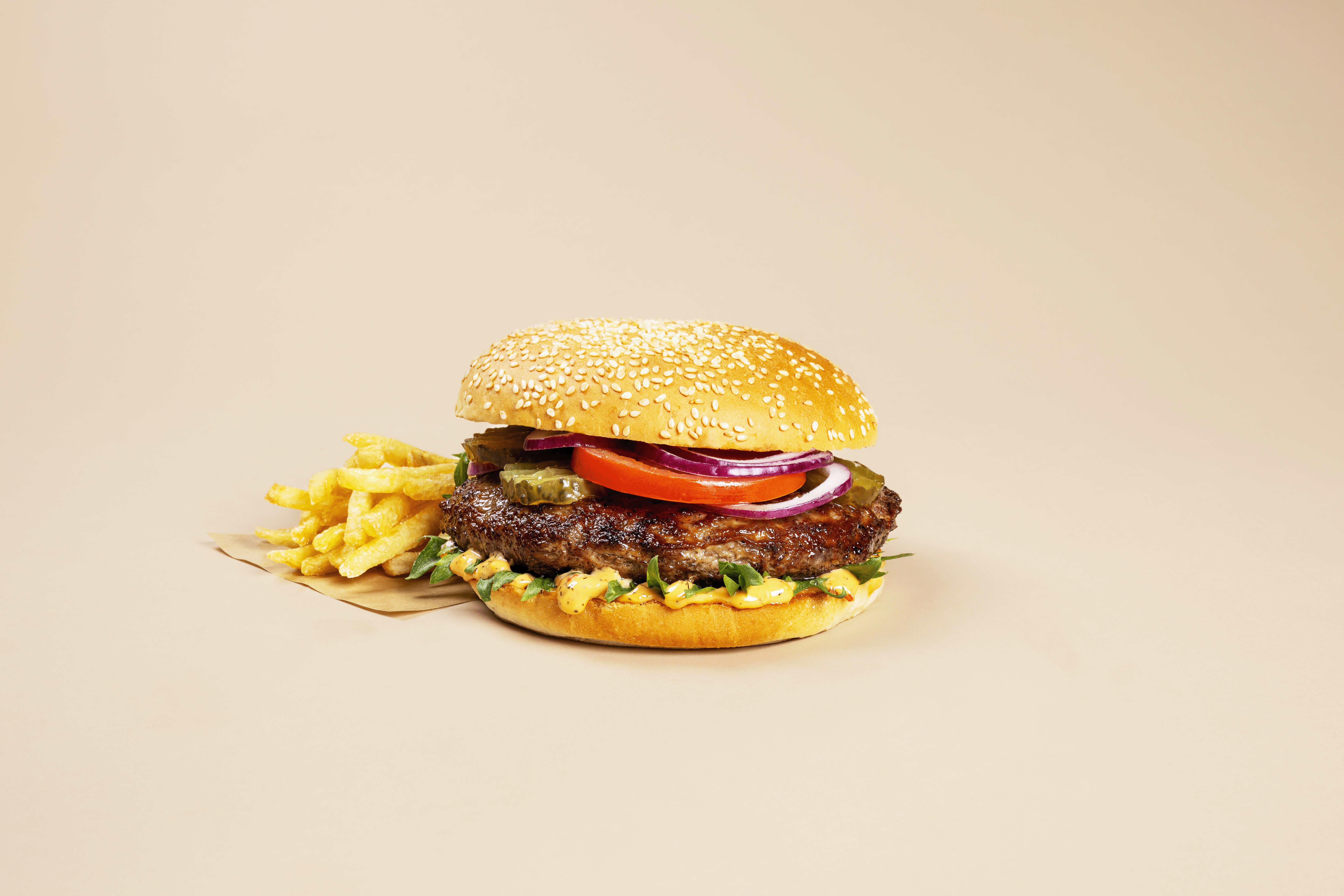 Hamburger meny 250g