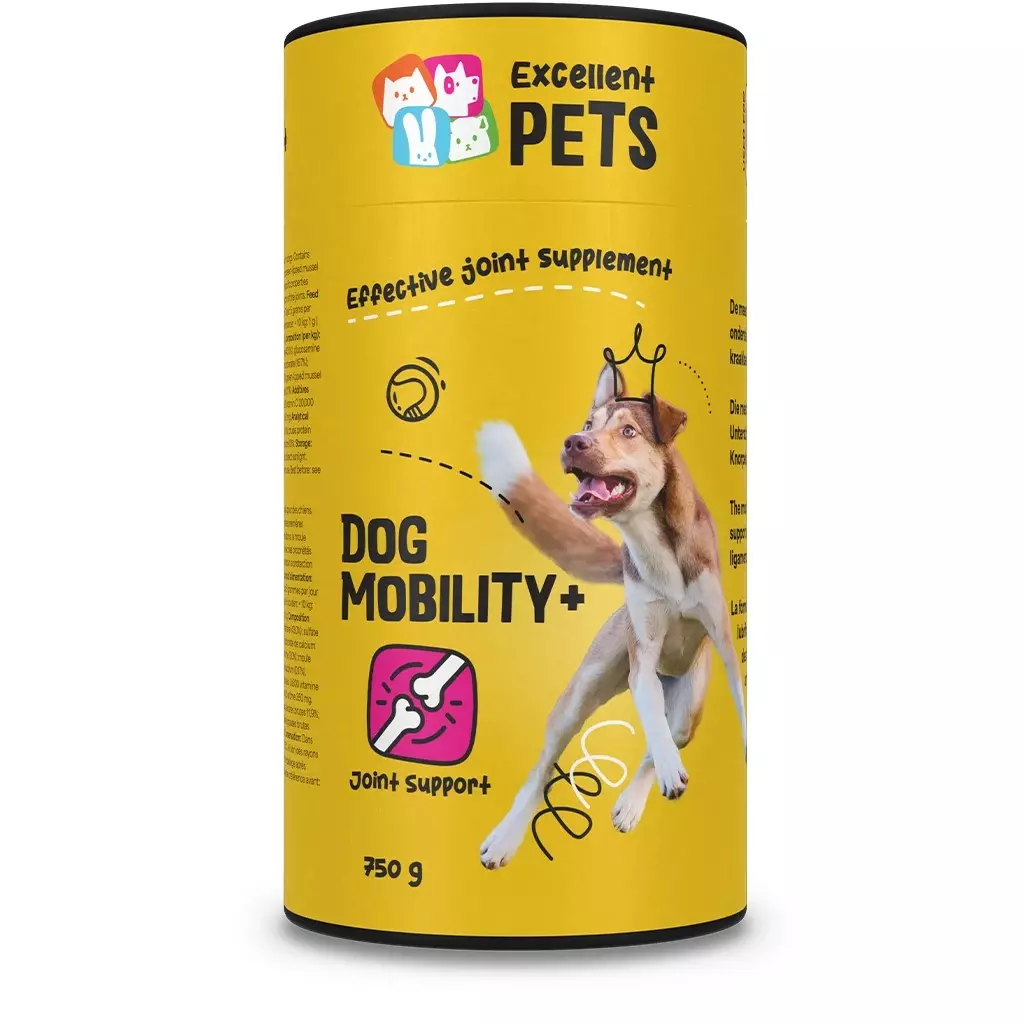 Excellent Pets Dog Mobility+ Joint Care 750 g - Leddtilskudd Pulver for Hund
