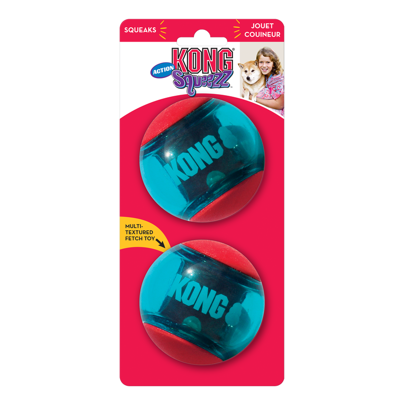 KONG Squeezz Action Red ball L