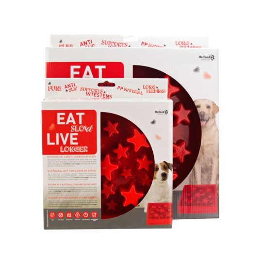 Eat Slow Live Longer Star Rød L