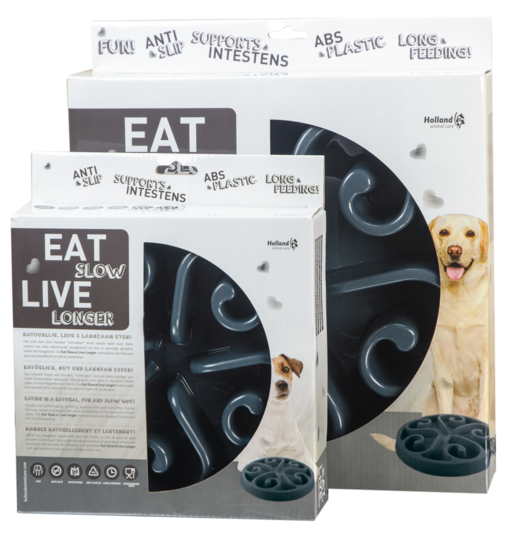 Eat Slow Live Longer Original Grå S