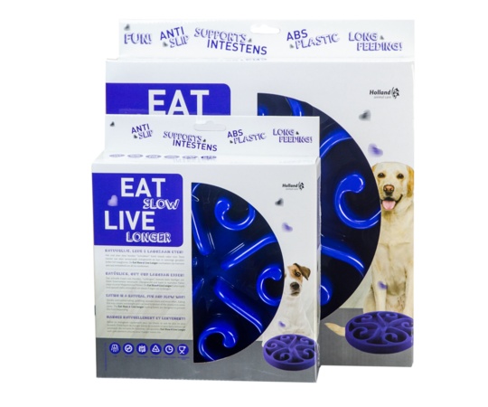 Eat Slow Live Longer Original Blå S