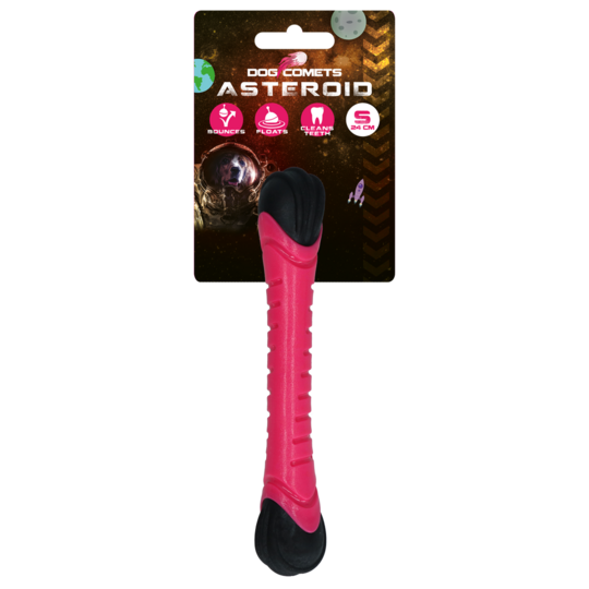 Dog Comets Asteroid Fetch Stick S Pink