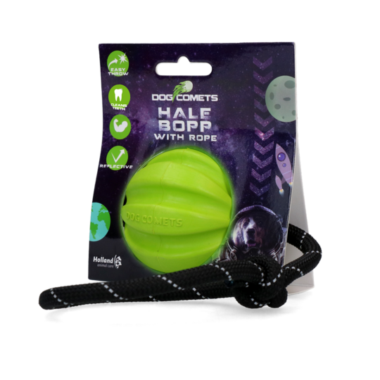 Dog Comets Hale Bopp With Rope Green