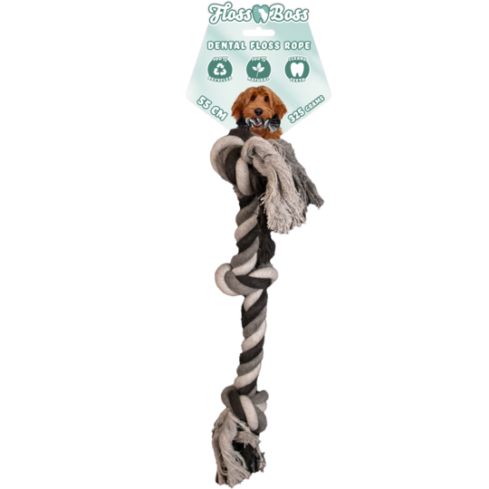 Floss Toss Dental Rope 3 knot 55 cm