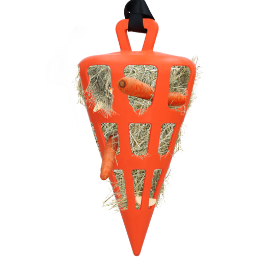 Excellent Horse Hay Slowfeeder Fun & Flex 22 cm Gulrot Oransje