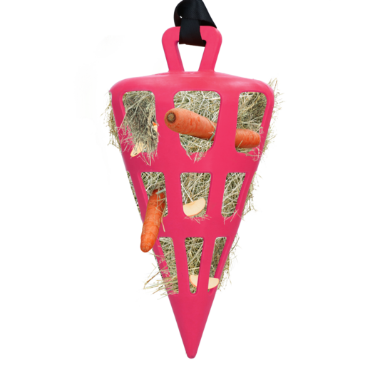 Excellent Horse Hay Slowfeeder Fun & Flex 22 cm Gulrot Rosa