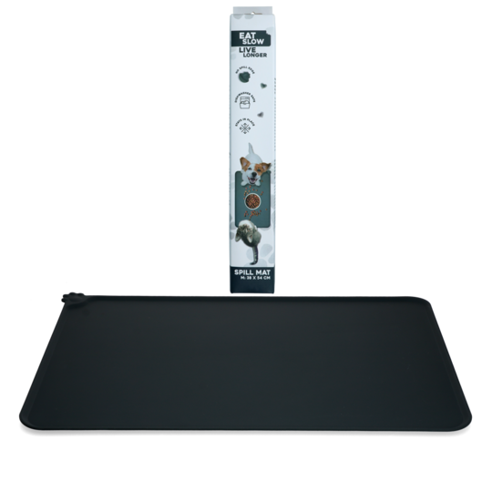 Eat Slow Live Longer Spill Mat Medium Grå