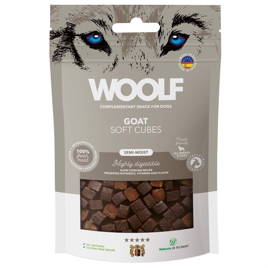 Woolf Soft Cubes Geit 100g