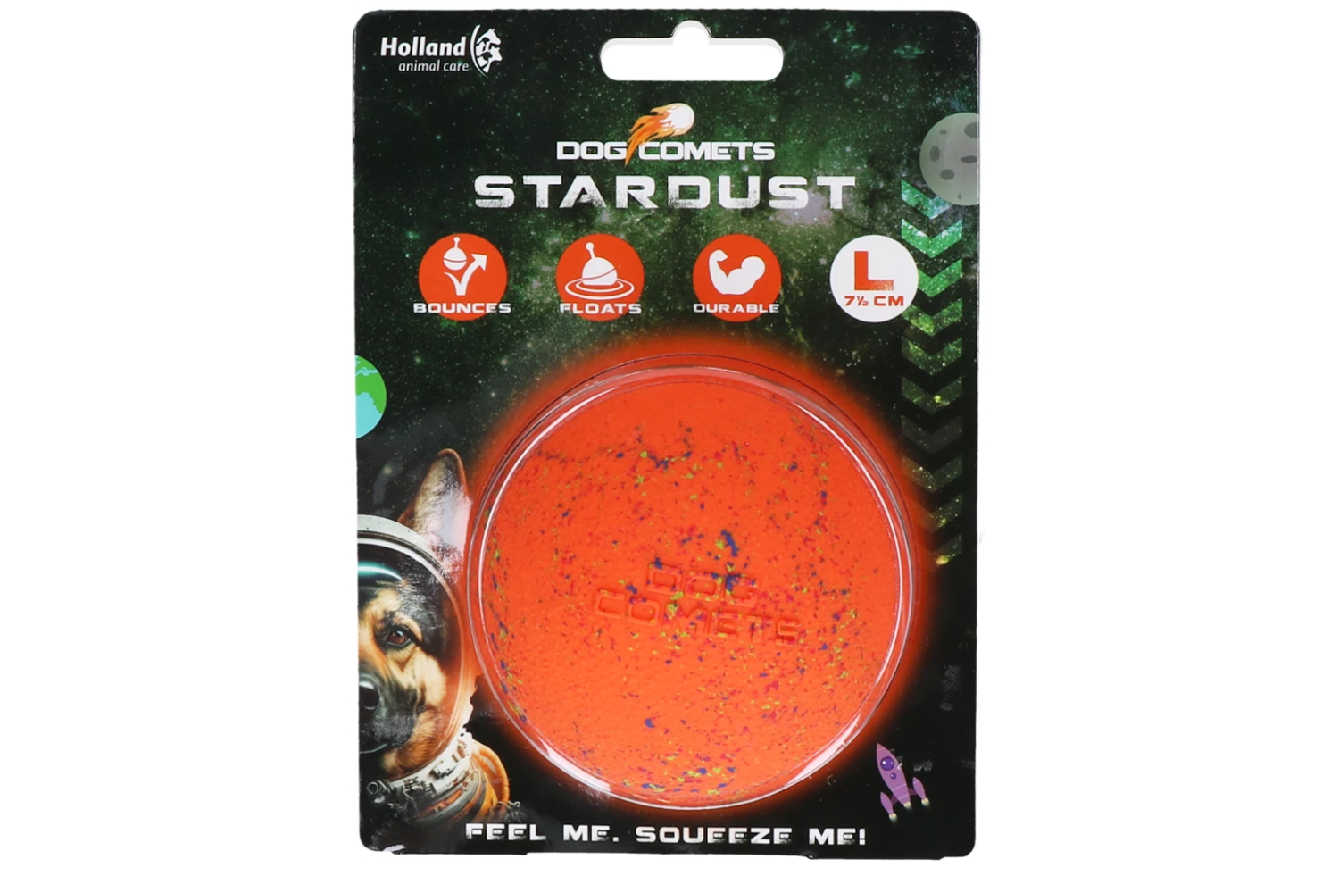 Dog Comets Stardust Orange L