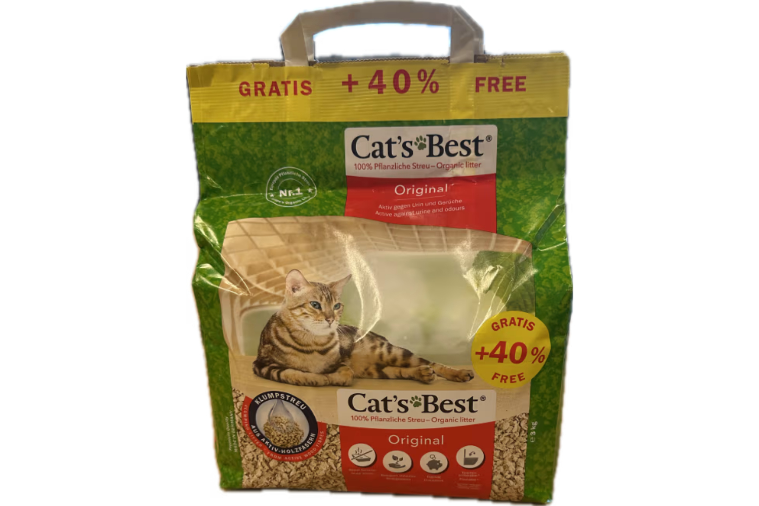 Cat`s Best Original 5l/2,1kg +40% GRATIS!