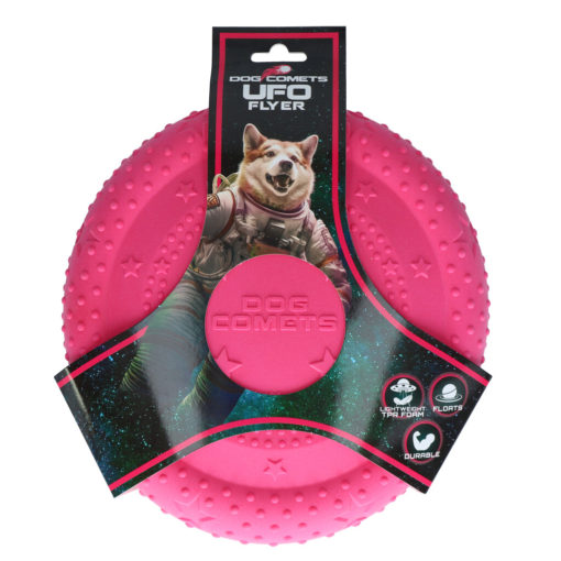 Dog Comets UFO Flyer Pink