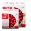 Eat Slow Live Longer Original Små Rød  – Matskål mot sluking 20,5 cm