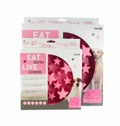 Eat Slow Live Longer Star Stor Rosa – Slow feeder hundeskål som forhindrer sluking