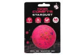 Dog Comets Stardust Hundeball (Rosa, Ø 6 cm) – Naturgummi Spretter & Flyter