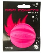 Dog Comets Meteorite Hundeball (Rosa, Ø 6 cm) – Super Slitesterk Naturgummi