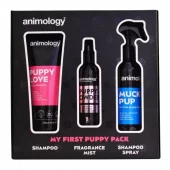 Animology My First Puppy Pleiesett 3-i-1 – Mild Sjampo, Tørrsjampo & Duftspray for Valp