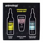 Animology Grooming Good Pleiesett 3-i-1 – Ørerens, Tåreflekkfjerner & Pote/Nesebalsam