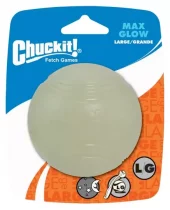 Chuckit! Max Glow Ball Large – Selvlysende og slitesterk hundeball for mørketiden