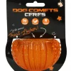 Dog Comets Ceres Treat Locker – Oransje godbitball og aktivitetsleke med tannrens (ø 7 cm)