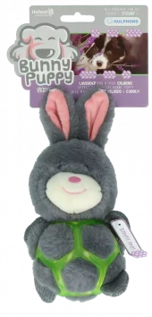 Bunny Puppy Plysj & Gummi Valpeleke | Beroligende Kanin med Lavendel, Squeaker & TPR