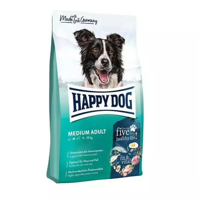 Happy Dog Fit & Vital Medium Adult (12 kg) – Hvetefri Balansert Fôr for Voksen Hund