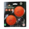 Dog Comets Stardust Oransje M 2-pk – Slitesterke og flytende hundeballer i naturgummi (6 cm)