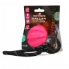 Dog Comets Meteorite Rosa – Slitesterk hundeball med tau i 100 % naturgummi