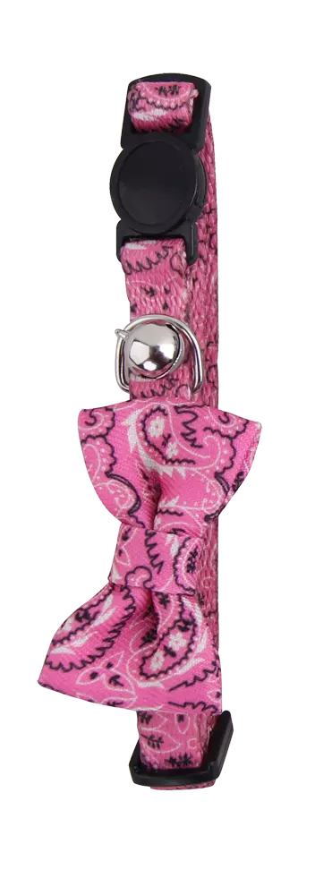 Pawise Cat collar with Bowknot Rosa