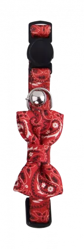 Pawise Cat collar with Bowknot Rød