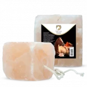 Excellent Horse Himalaya Saltstein 2-3 kg – Mineralrik Slikkestein med Tau for Hest