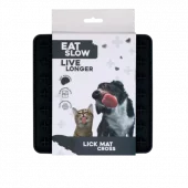 Eat Slow Live Longer Lick Mat Cross