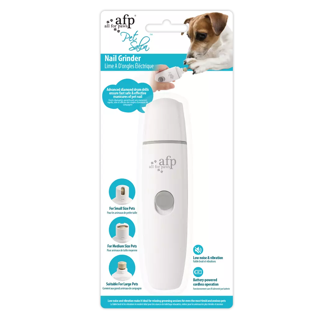 AFP Pet Salon Neglesliper – Batteridrevet, Stillegående Neglefil for Alle Kjæledyr
