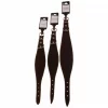 Top Leather Mynde halsbånd, oljet, naglet og sydd, Sort  37cm