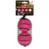 Dog Comets Neutron Star Large 2-pk Rosa – Slitesterke og tannvennlige tennisballer med lyd (7,5 cm)