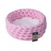 Quapas! Cat bed woven rosa