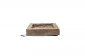 Let's Sleep Comfy Cushion Dog Basket Taupe Medium