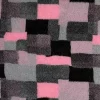 Vetbed Patchwork Hundeteppe 100x150 cm – Rosa/Grå/Svart med antislipp