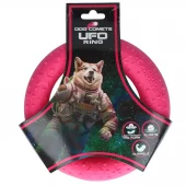 Dog Comets UFO Ring Rosa – Slitesterk og flytende kastering i skånsom TPR-gummi