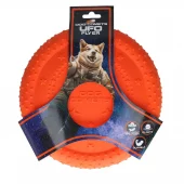 Dog Comets UFO Flyer Orange – Slitesterk og flytende frisbee i skånsom TPR-gummi