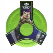 Dog Comets UFO Flyer Grønn – Slitesterk og flytende frisbee i skånsom TPR-gummi