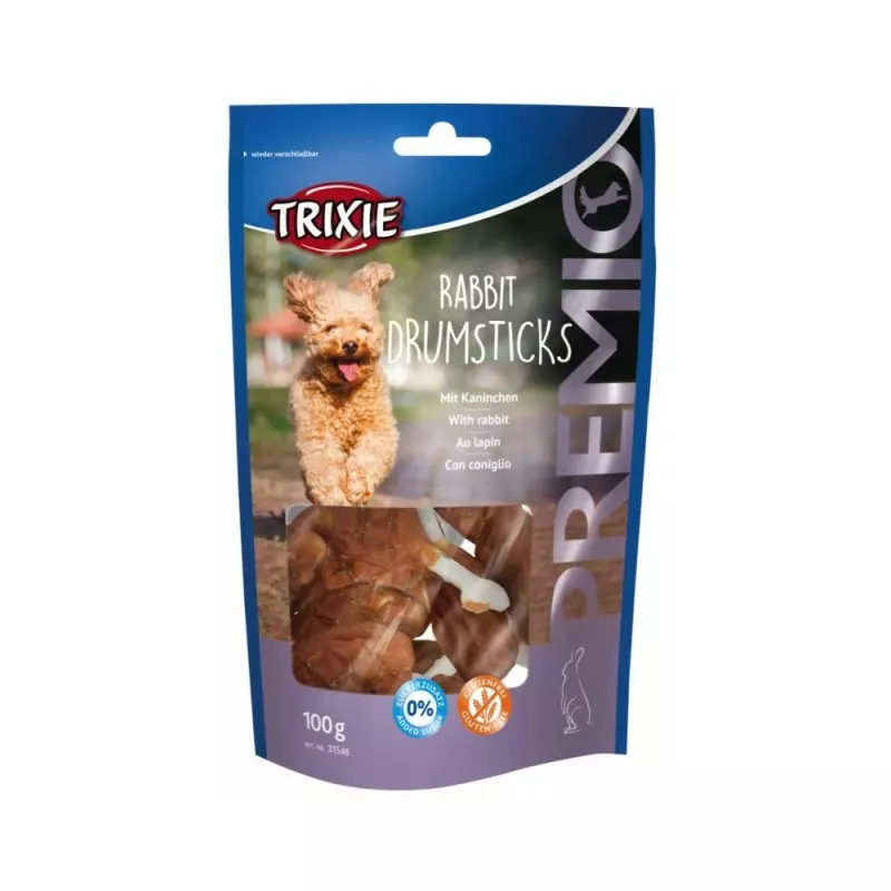 Premio Rabbit Drumsticks 8stk 100g (52% Kjøtt)