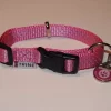 Trine Trygg Halsbånd Rosa L 25mm 42-70cm