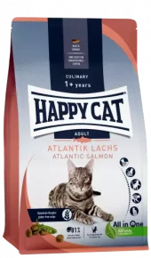Happy Cat Culinary Adult Laks 4 kg – Blank Pels, Leddstøtte & Hårballkontroll