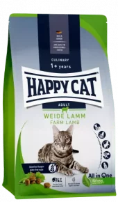 Happy Cat Culinary Adult Lam 1,3 kg – Sensitive Tørrfôr (Lettfordøyelig & Hårballkontroll)